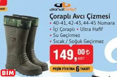 AKINALBELLA ÇORAPLI AVCI ÇİZMESİ AKINALBELLA ÇORAPLI AVCI ÇİZMESİ